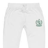 Pakistan State Emblem Embroidery Fleece Sweatpants for Men