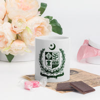 State Emblem of Pakistan - White glossy mug