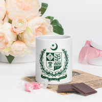 State Emblem of Pakistan - White glossy mug