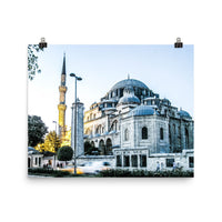 Light Slate Gray Şehzade Mosque Poster