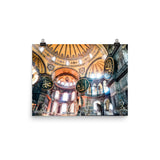 Light Salmon Inside of Hagia Sophia Poster Part 2