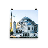 Light Slate Gray Şehzade Mosque Poster