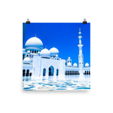 Royal Blue Sheikh Zayed Grand Mosque Poster
