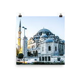 Gray Şehzade Mosque Poster