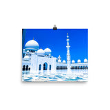 Royal Blue Sheikh Zayed Grand Mosque Poster
