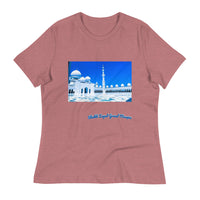 Rosy Brown Women's Sheikh Zayed Grand Mosque Relaxed T-Shirt